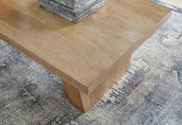 Kristiland Rectangular Cocktail Table;Light Brown