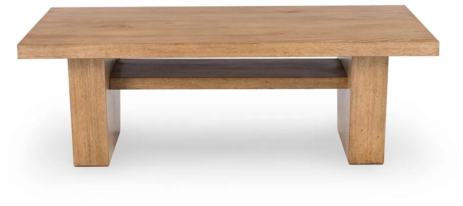 Kristiland Rectangular Cocktail Table;Light Brown