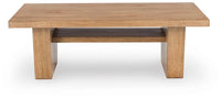 Kristiland Rectangular Cocktail Table;Light Brown