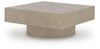 Jorielyn Square Cocktail Table;Light Grayish Brown