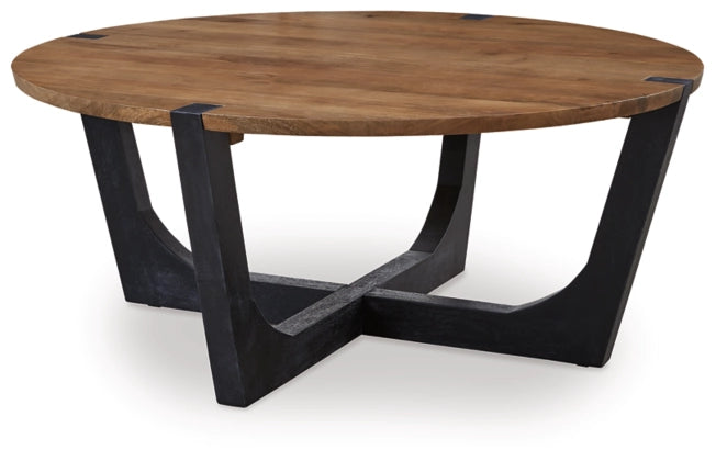 Hanneforth Coffee Table;Brown/Black