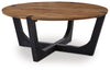 Hanneforth Coffee Table;Brown/Black
