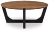 Hanneforth Coffee Table;Brown/Black