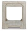 Fregine Rectangular End Table;Whitewash