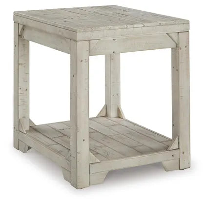 Fregine Rectangular End Table;Whitewash