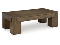Rosswain Lift-Top Coffee Table;WARM BROWN