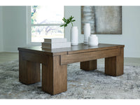 Rosswain Lift-Top Coffee Table;WARM BROWN