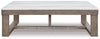 Loyaska Rectangular Cocktail Table;Brown/Ivory