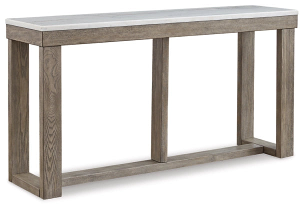 Loyaska Sofa Table;Brown/Ivory