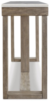 Loyaska Sofa Table;Brown/Ivory