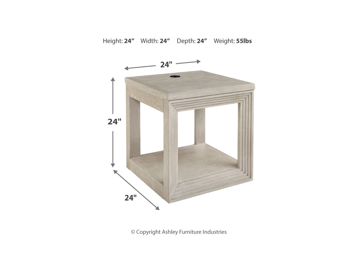 Marxhart End Table;Bisque
