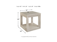 Marxhart End Table;Bisque