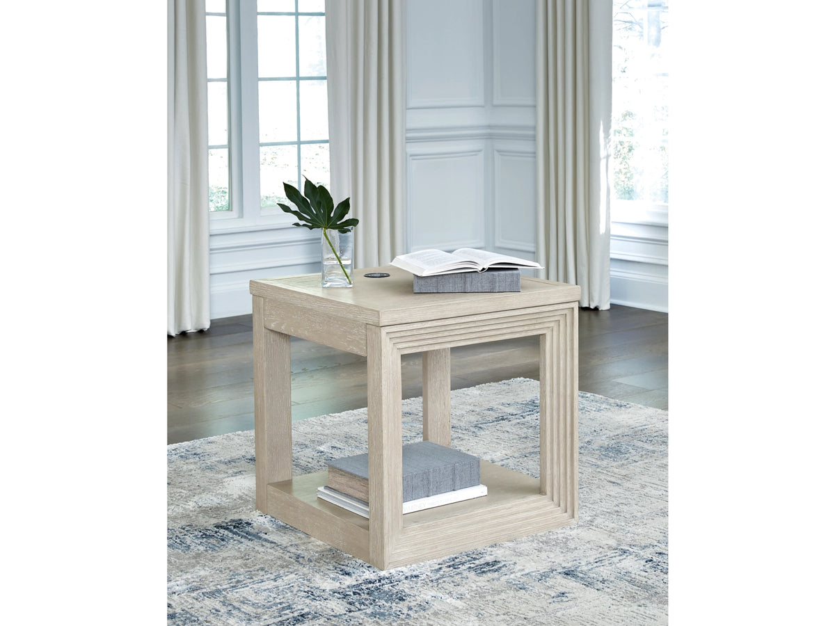 Marxhart End Table;Bisque