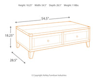 Todoe Coffee Table with Lift Top - Ashley Furniture - Brunei