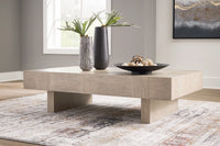 Jorlaina Rectangular Cocktail Table; Light Grayish Brown