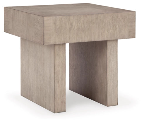 Jorlaina Square End Table;Light Grayish Brown