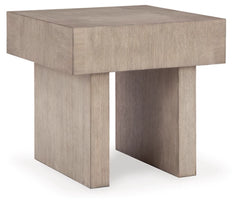 Jorlaina Square End Table;Light Grayish Brown