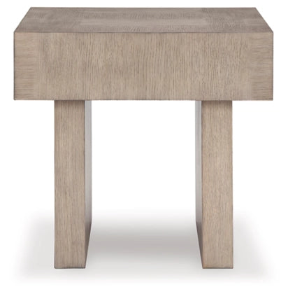 Jorlaina Square End Table;Light Grayish Brown