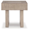 Jorlaina Square End Table;Light Grayish Brown