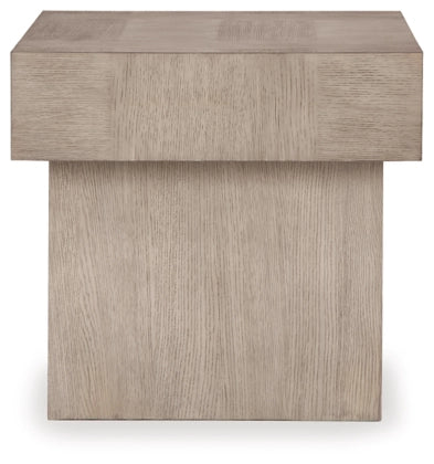 Jorlaina Square End Table;Light Grayish Brown