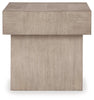 Jorlaina Square End Table;Light Grayish Brown