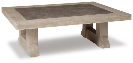Hennington Rectangle Cocktail Table - Light Brown