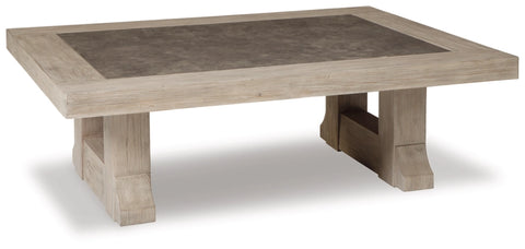 Hennington Rectangle Cocktail Table - Light Brown