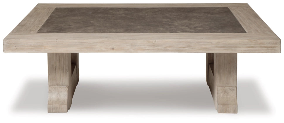 Hennington Rectangle Cocktail Table - Light Brown