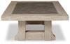 Hennington Rectangle Cocktail Table - Light Brown
