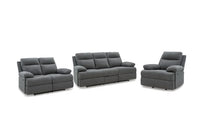 Tarrant Recliner Sofa Set;Charcoal
