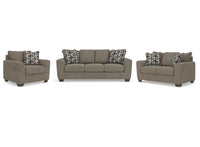 Triston-Peaks sofa set;Suede
