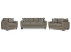 Triston-Peaks sofa set;Suede