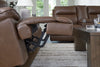 VonRyan PWR REC Loveseat/CON/ADJ HDRST;Tabacco