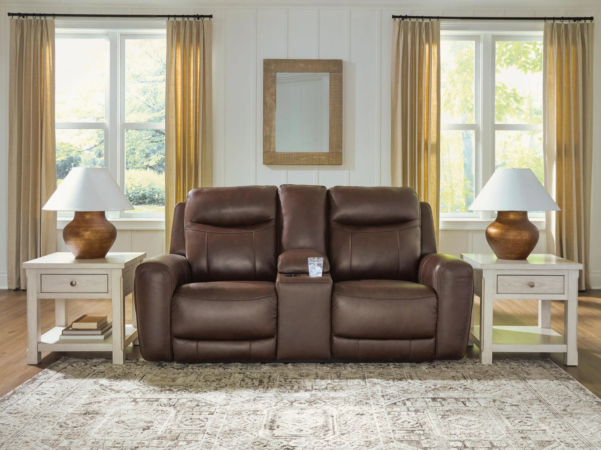 Gravier Power Reclining Loveseat with Console