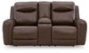 Gravier Power Reclining Loveseat with Console