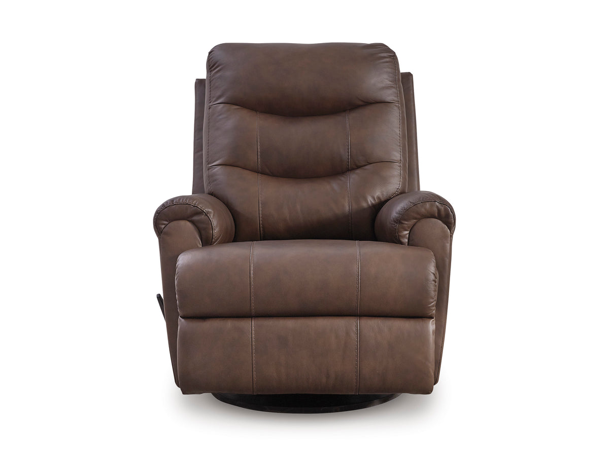 Dolinger Swivel Glider Recliner;Espresso