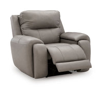 Trendsetter Power Recliner with Audio Seating;Ash