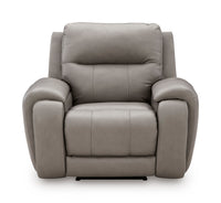 Trendsetter Power Recliner with Audio Seating;Ash