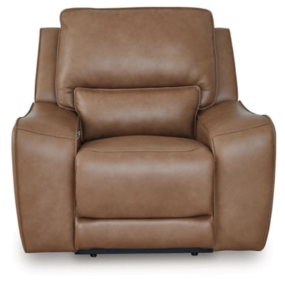 Silverbrooke PWR Recliner/ADJ Headrest; Caramel