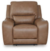 Silverbrooke PWR Recliner/ADJ Headrest; Caramel
