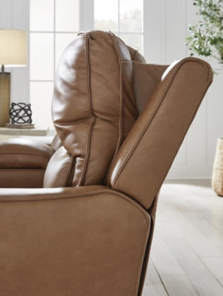 Silverbrooke PWR Recliner/ADJ Headrest; Caramel