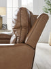 Silverbrooke PWR Recliner/ADJ Headrest; Caramel