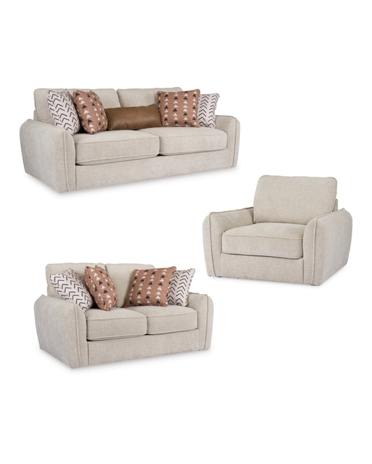 Seyler Sofa Set; Sand