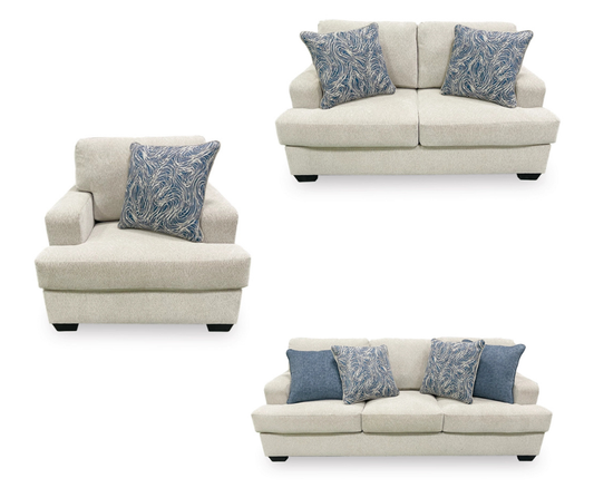 Scottsveal Sofa Set; Sepia