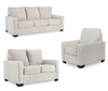 Rannis Sofa Set; Snow