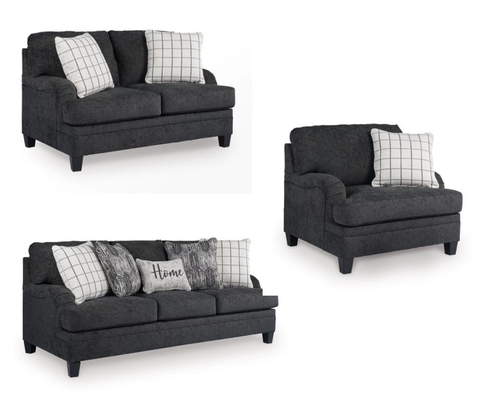 Bralynn Sofa Set; Steel