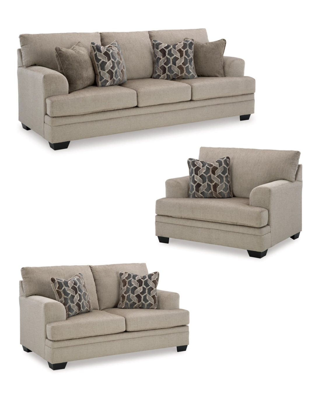Stonemeade Sofa Set;Taupe