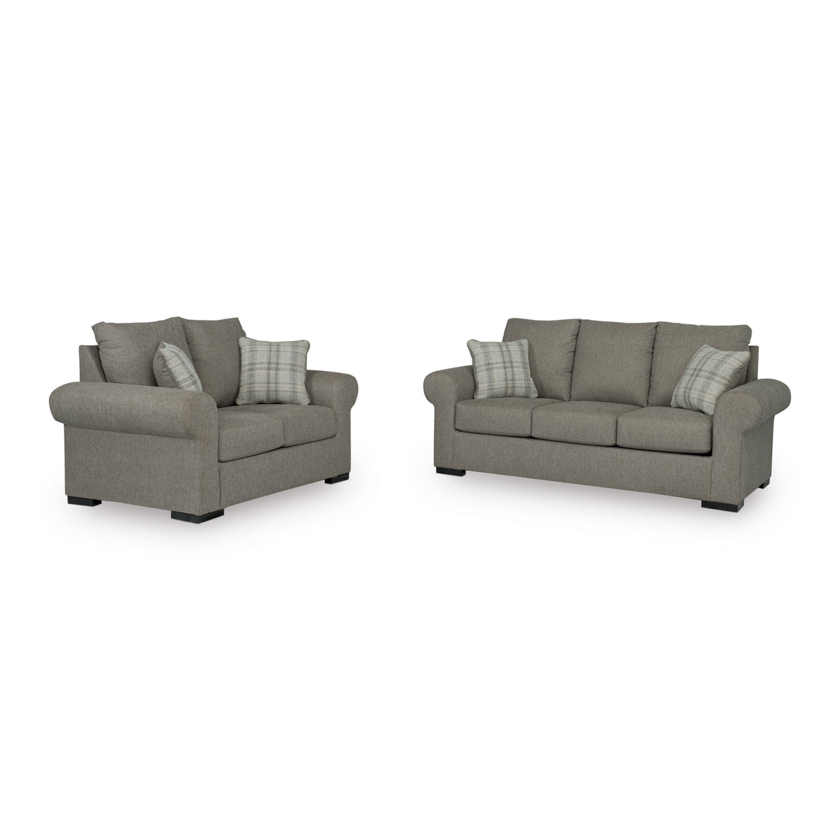 Lerason Loveseat and Sofa;Stone
