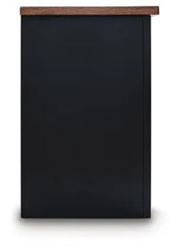 Wildenauer XL TV Stand w/Fireplace Option;Brown/Black