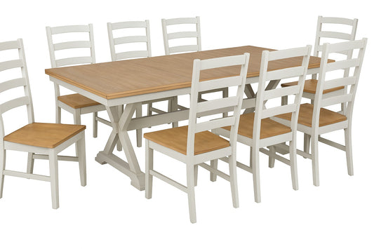 Westlinport Rect DRM Butterfly Extendable Table Set